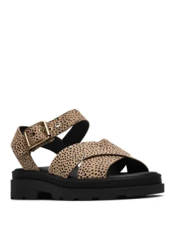 Leather Ankle Strap Platform Sandals