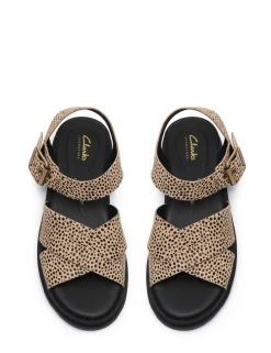 Leather Ankle Strap Platform Sandals