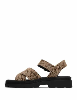 Leather Ankle Strap Platform Sandals