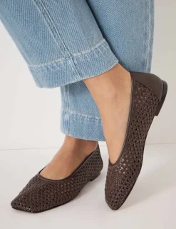 Leather Ballet Pumps