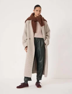 Leather Barrel Leg Trousers