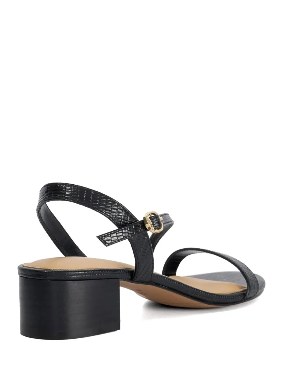 Leather Block Heel Sandals