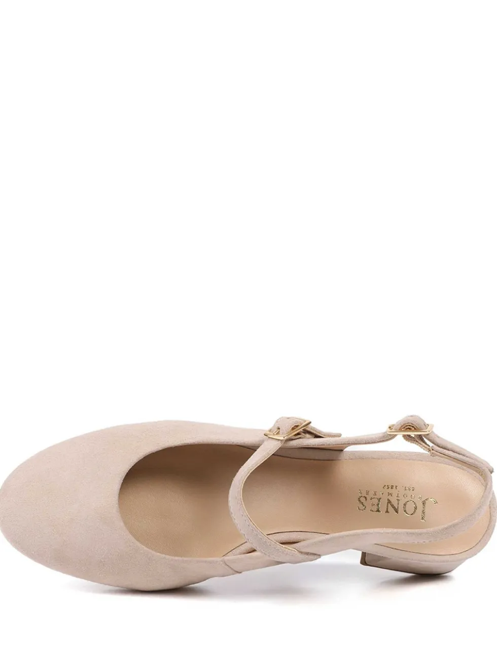 Leather Block Heel Slingback Mary Jane Shoes