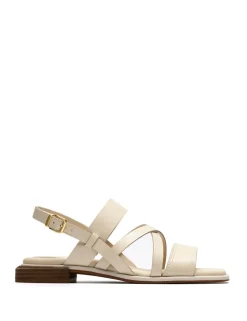 Leather Block Heel Square Toe Sandals