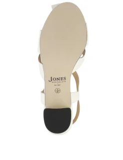 Leather Buckle Block Heel Slingback Shoes