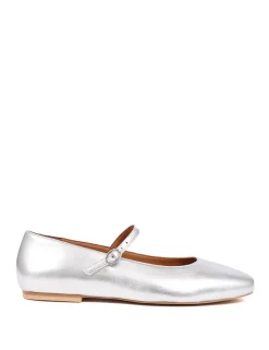 Leather Buckle Flat Pumps