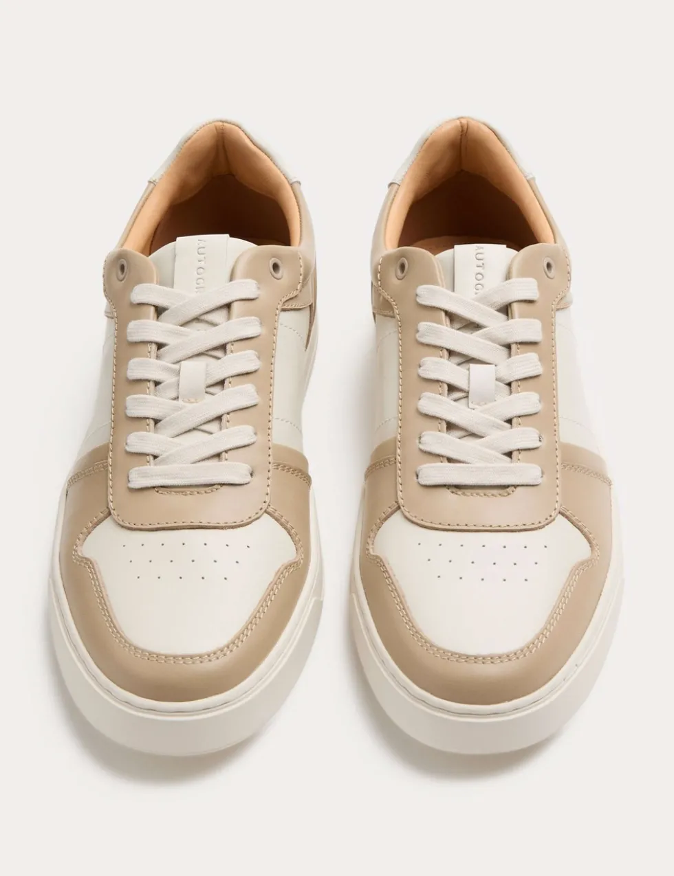 Leather Colour Block Trainers