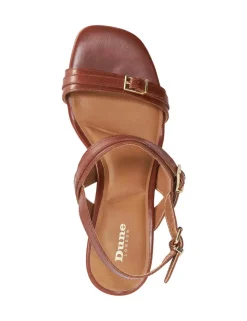 Leather Double Strap Buckle Sandals
