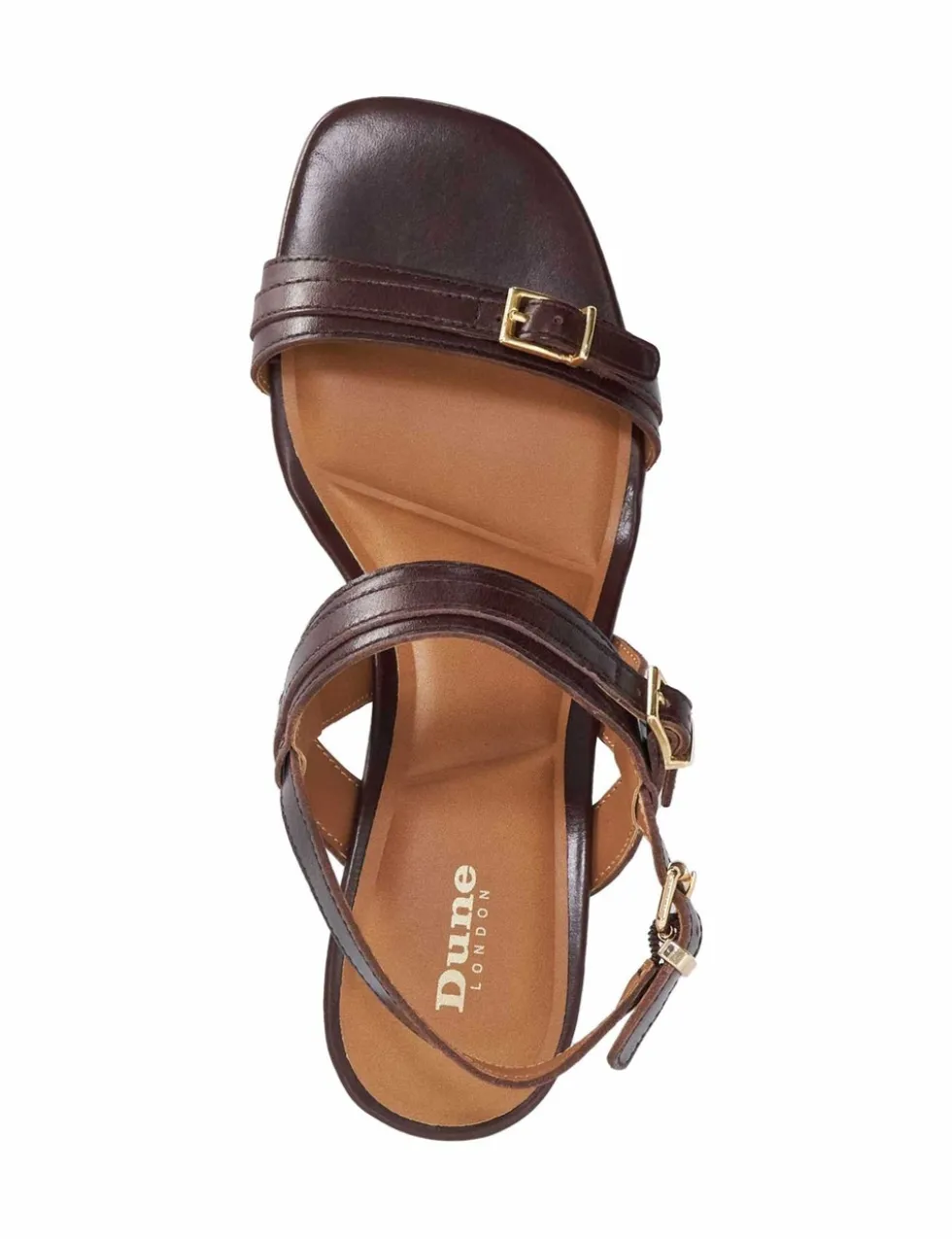 Leather Double Strap Buckle Sandals
