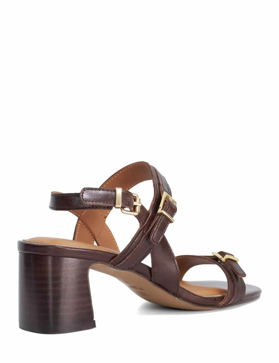 Leather Double Strap Buckle Sandals