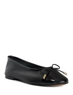 Leather Flat Ballet Pumps
