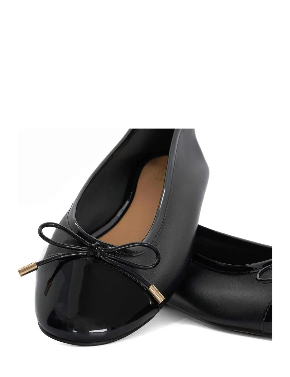 Leather Flat Ballet Pumps