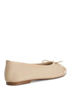 Leather Flat Ballet Pumps