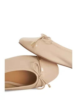 Leather Flat Ballet Pumps
