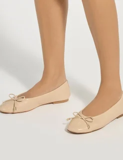 Leather Flat Ballet Pumps