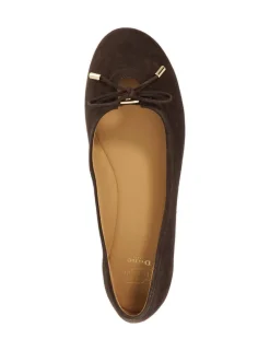 Leather Flat Ballet Pumps