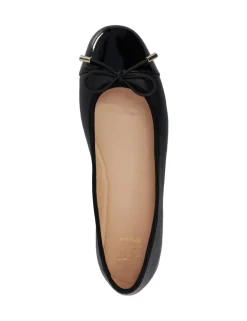 Leather Flat Ballet Pumps