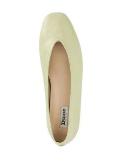Leather Flat Round Toe Ballet Pumps