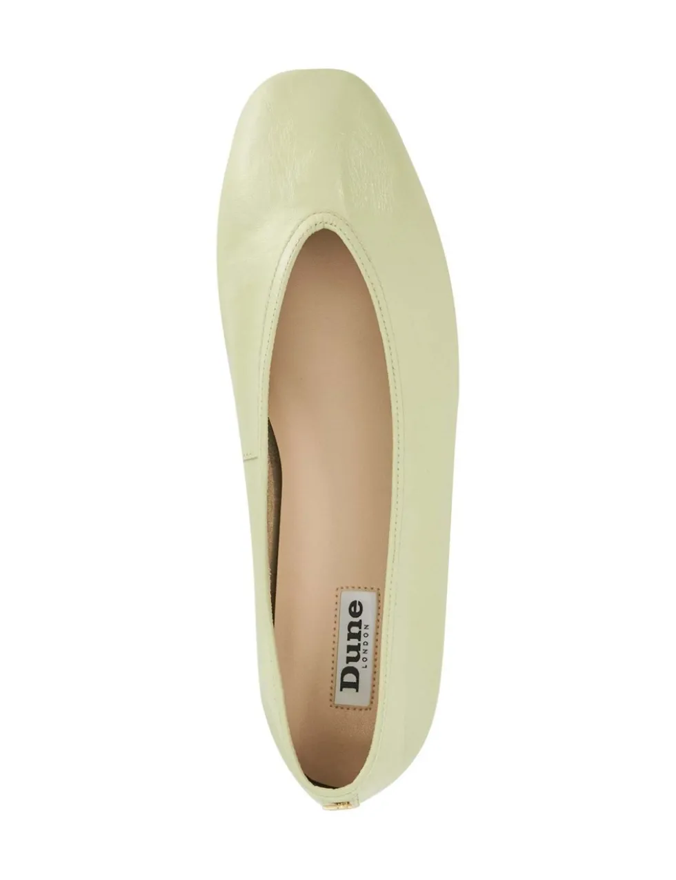 Leather Flat Round Toe Ballet Pumps