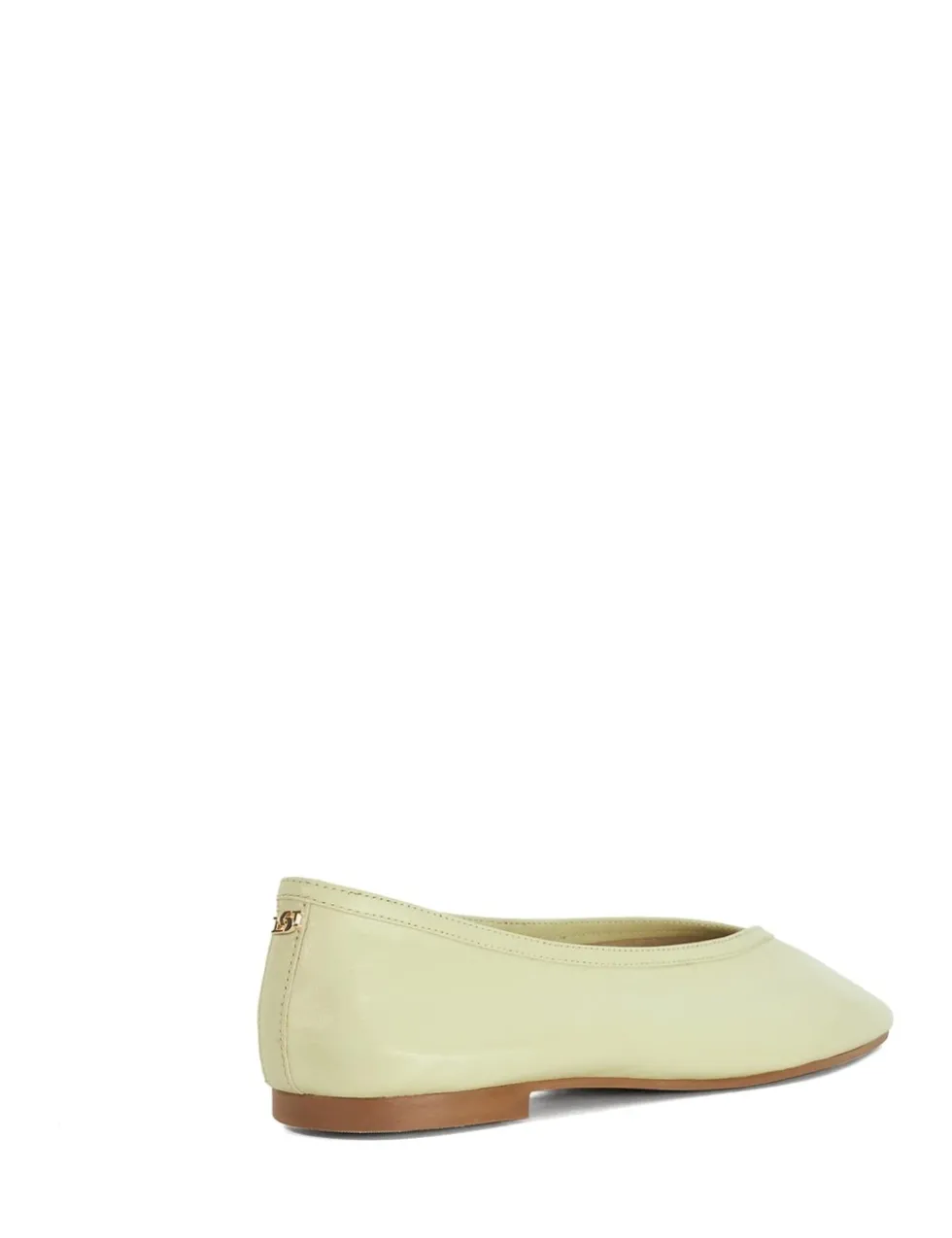 Leather Flat Round Toe Ballet Pumps