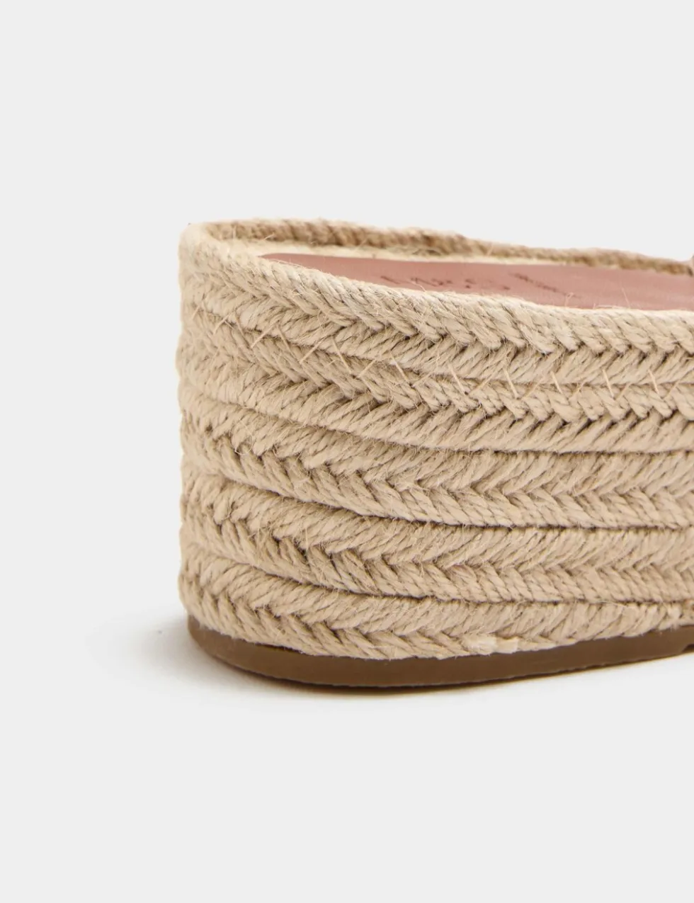 Leather Flatform Espadrille Mules