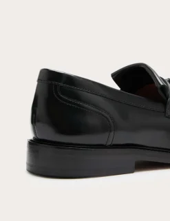 Leather Fringed Loafers