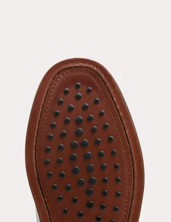 Leather Fringed Loafers