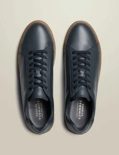 Leather Gum Sole Trainers