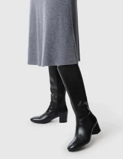 Leather Knee High Boots