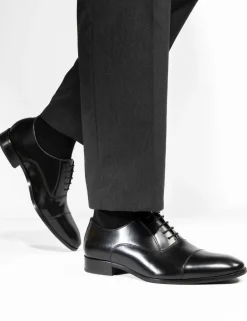 Leather Lace Up Oxford Shoes