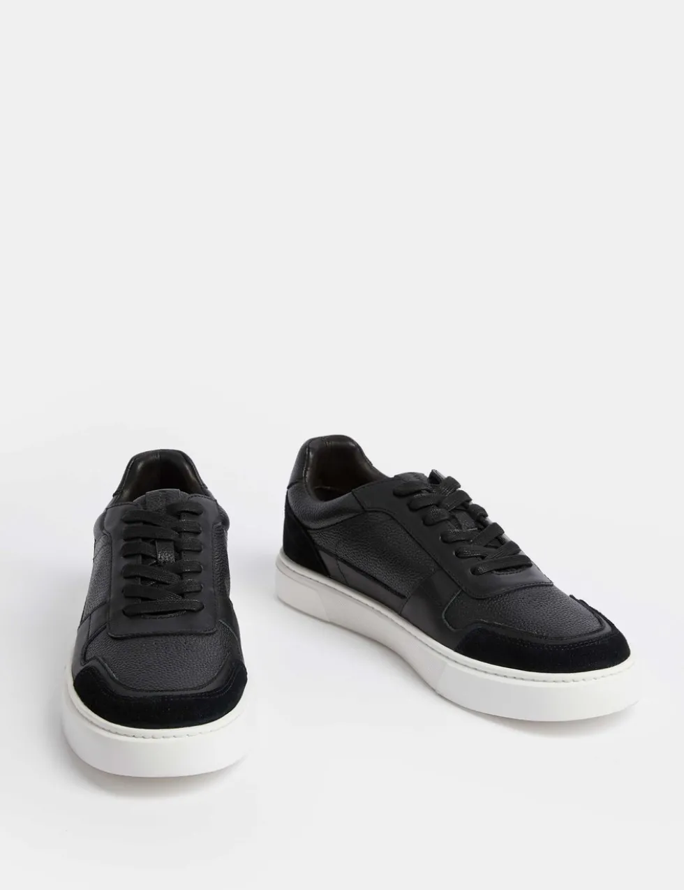 Leather Lace Up Performance Trainers with Freshfeet™
