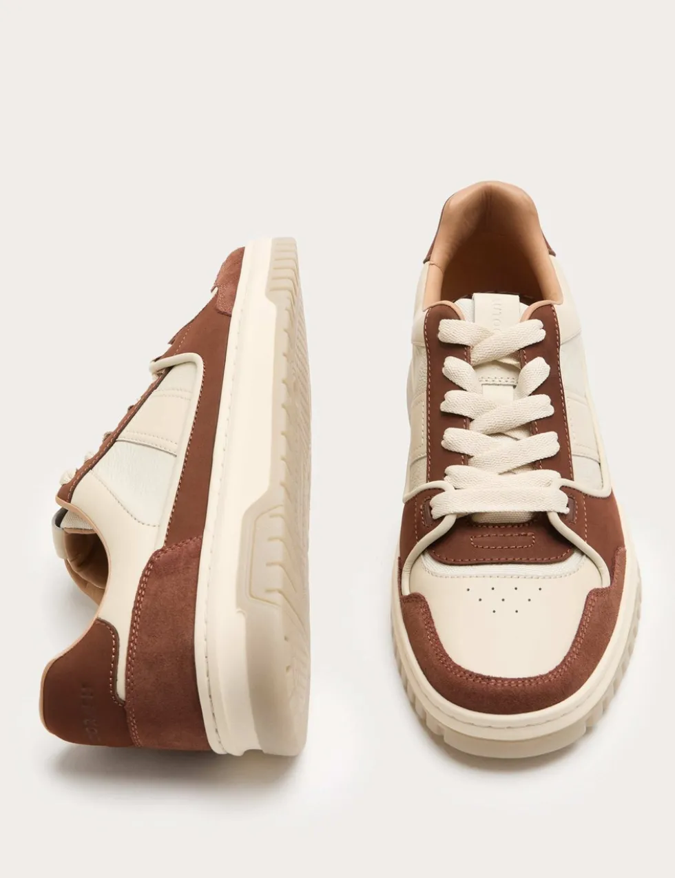Leather Lace Up Skate Trainers