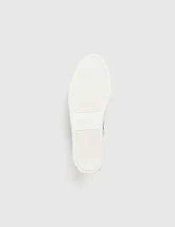 Leather Lace Up Trainers