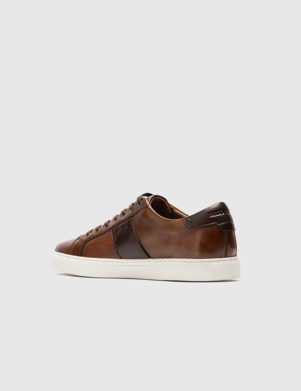 Leather Lace Up Trainers