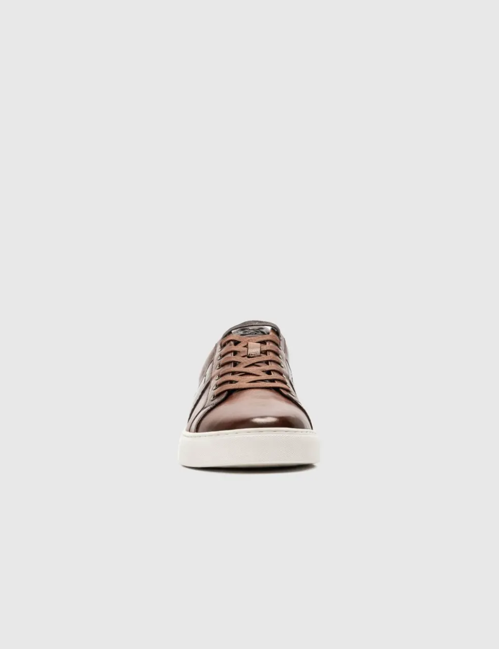 Leather Lace Up Trainers