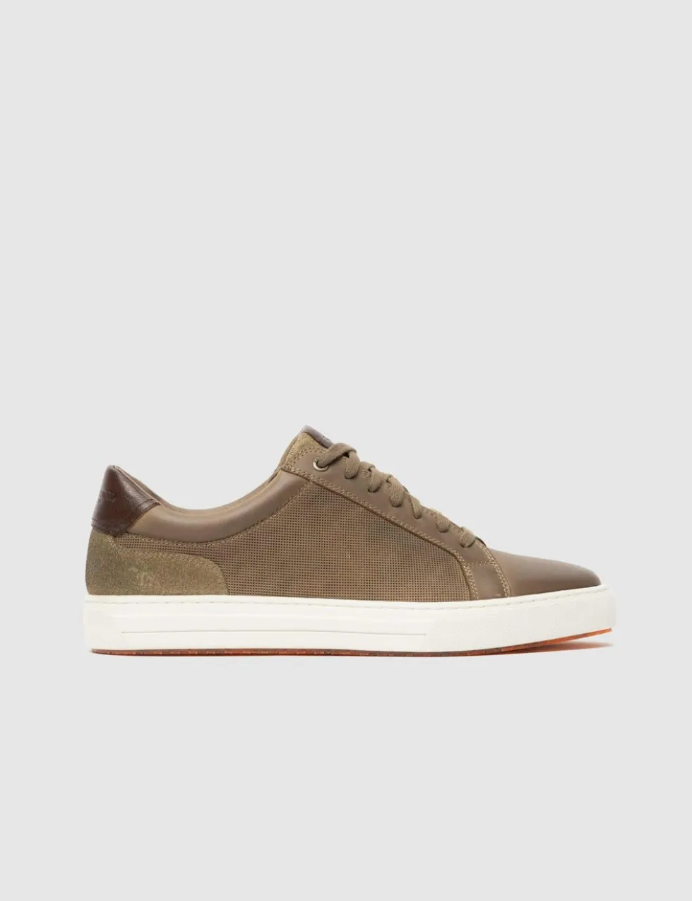 Leather Lace Up Trainers