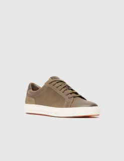 Leather Lace Up Trainers