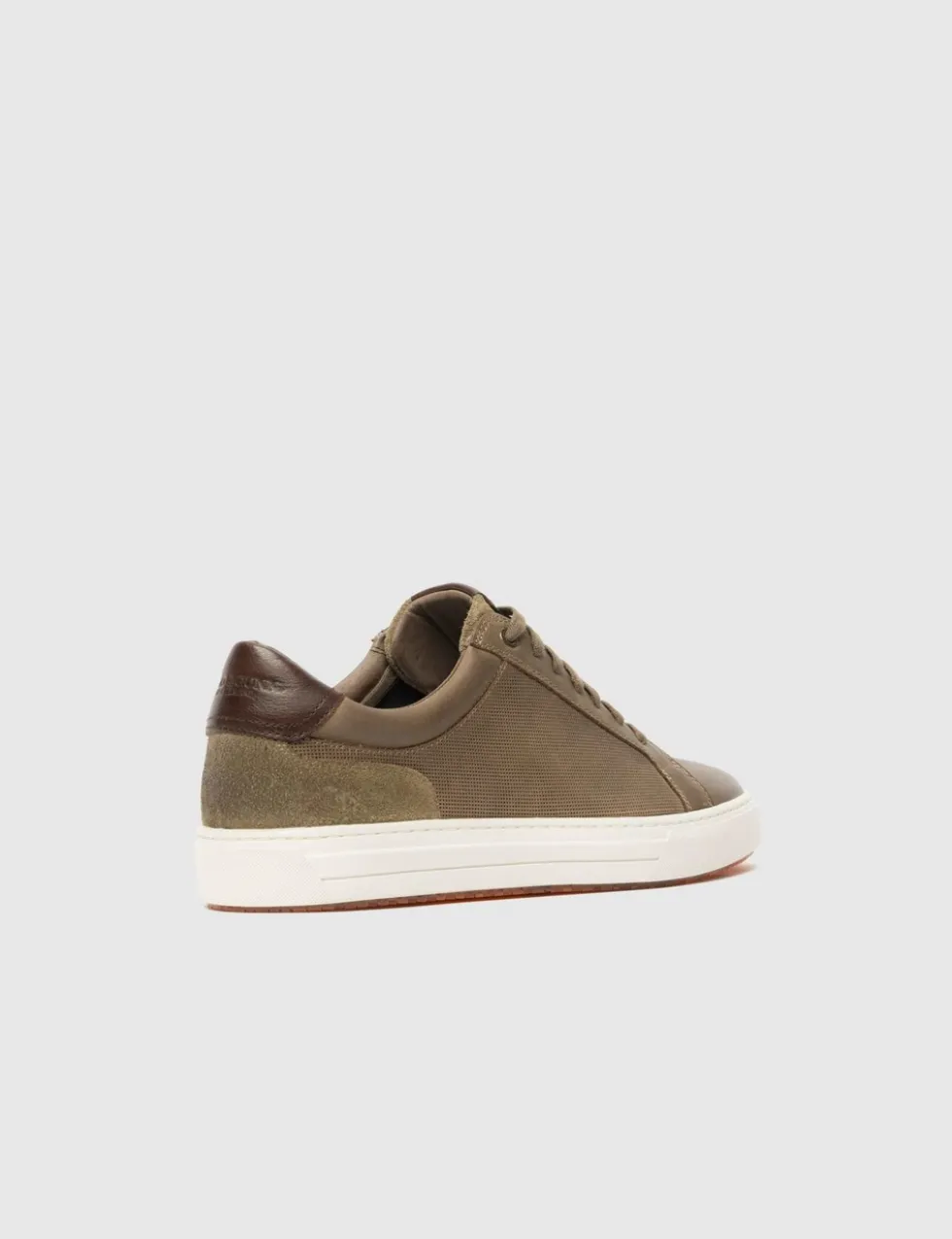 Leather Lace Up Trainers