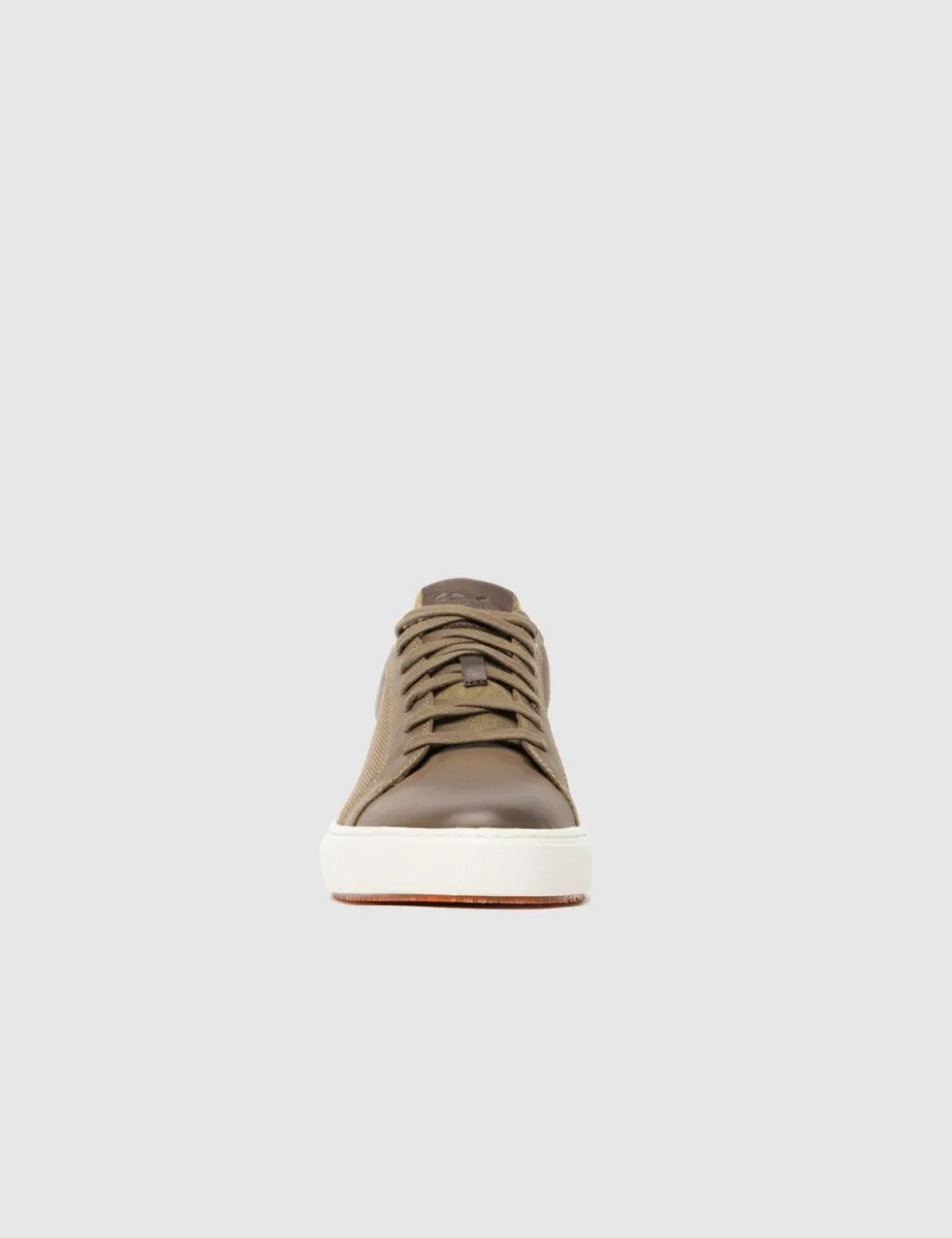 Leather Lace Up Trainers