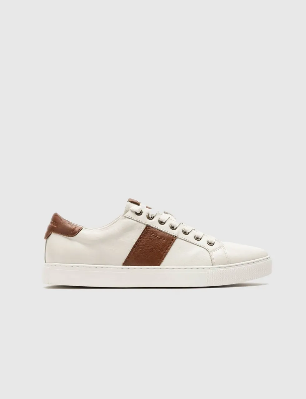 Leather Lace Up Trainers