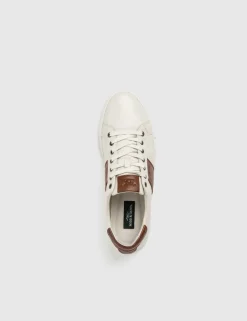Leather Lace Up Trainers