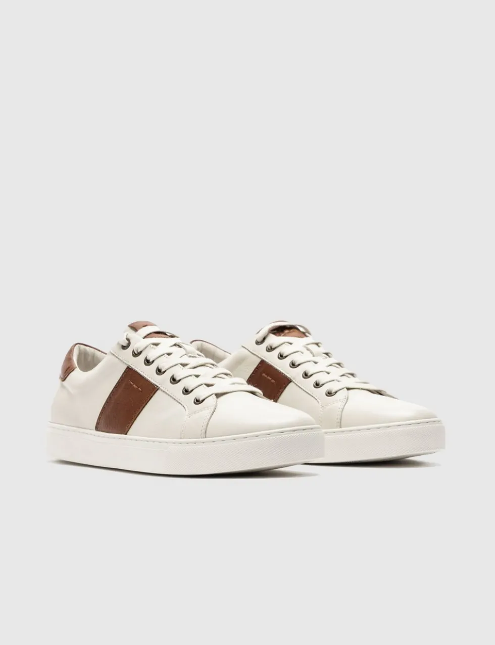 Leather Lace Up Trainers