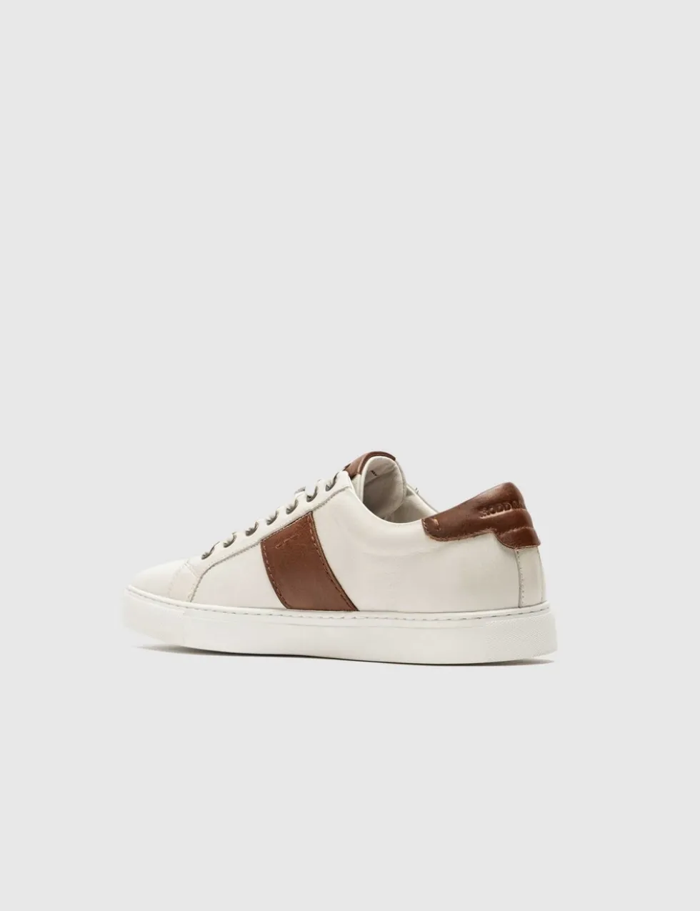 Leather Lace Up Trainers