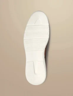 Leather Lace Up Trainers
