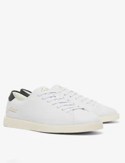Leather Lace Up Trainers