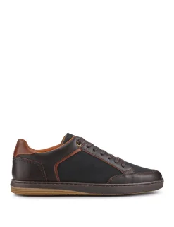 Leather Lace Up Trainers