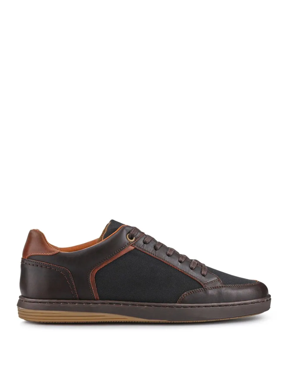 Leather Lace Up Trainers