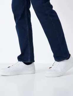 Leather Lace Up Trainers