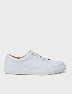 Leather Lace Up Trainers