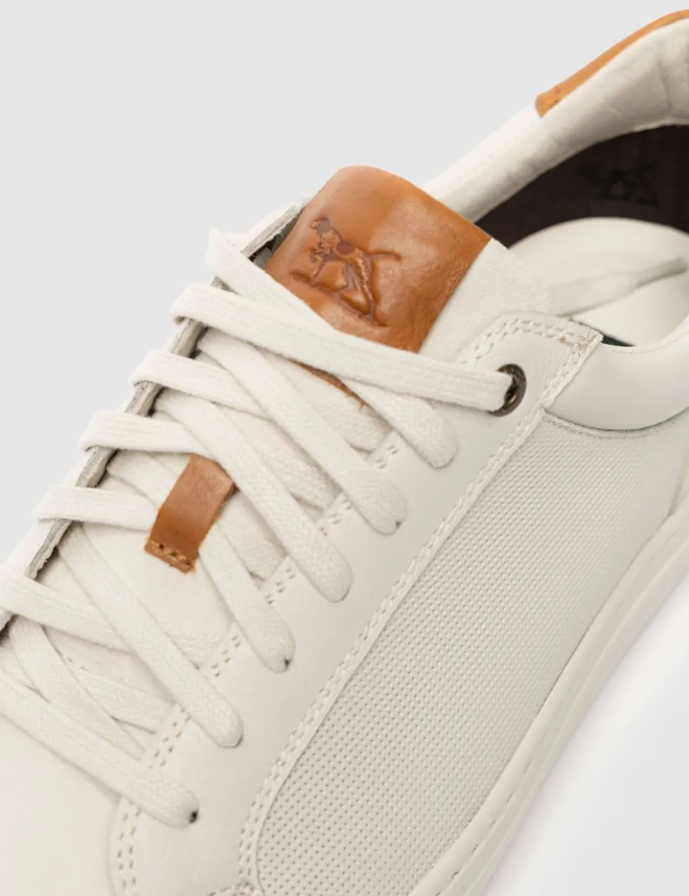 Leather Lace Up Trainers